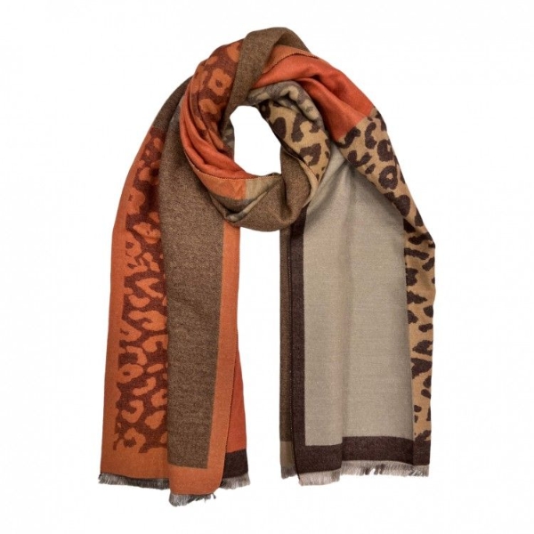 cashmere-mix-2tone-leopard-print-reversible-scarf-orange