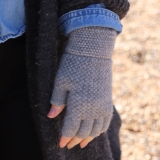 Ladies Knitted Fingerless Gloves