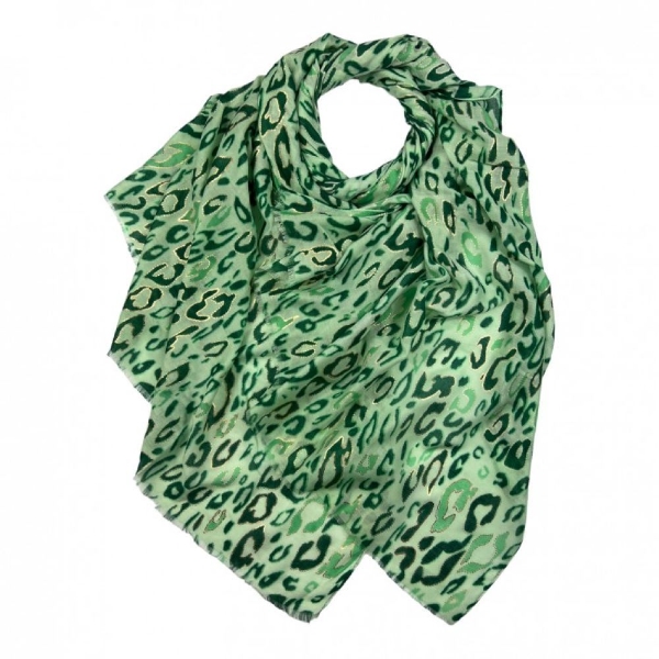 leopard-print-scarf-with-metallic-detail-green