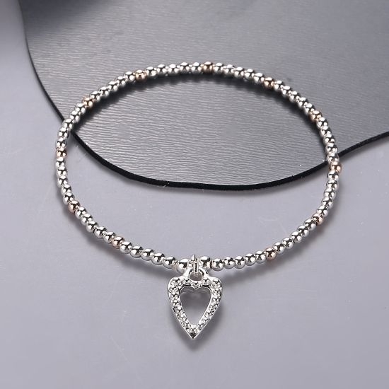 stretchy-bracelet-with-diamante-heart-charm-silver-rosegold