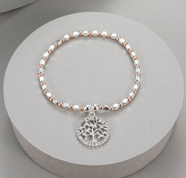 tree-of-life-charm-stretchy-bracelet-silver-rosegold