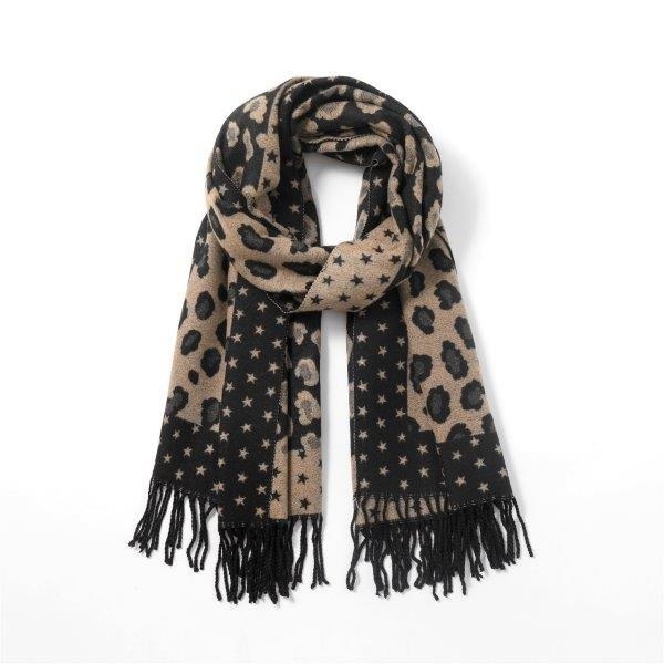 wool-blend-reversible-leopard-stars-tassel-scarf-camel