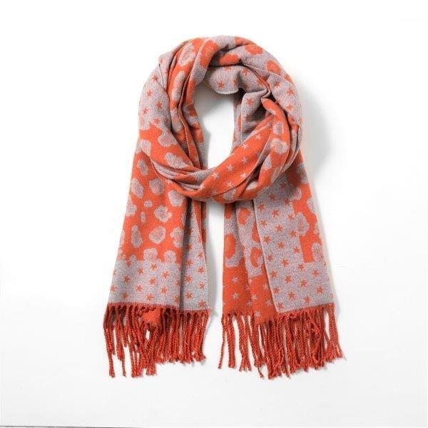 wool-blend-reversible-leopard-stars-tassel-scarf-orange