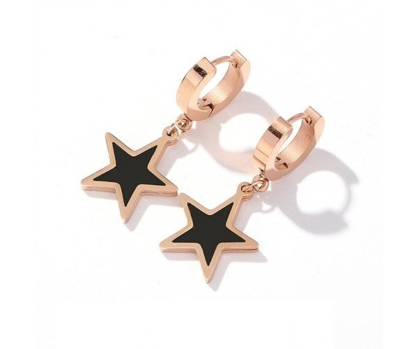 black-star-drop-hoop-earrings