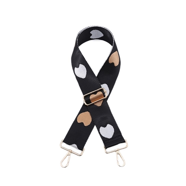 canvas-black-with-silver-gold-hearts-bag-strap-gold-finish