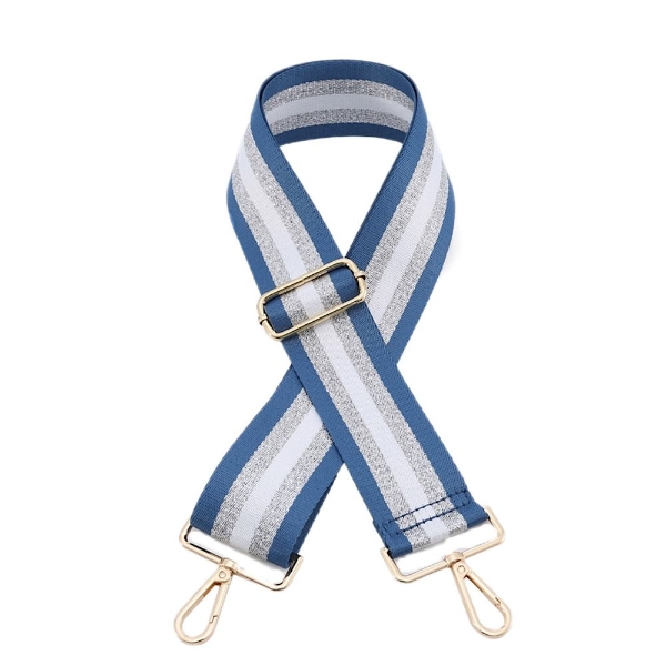 canvas-denim-blue-silver-white-striped-bag-strap-gold-finish