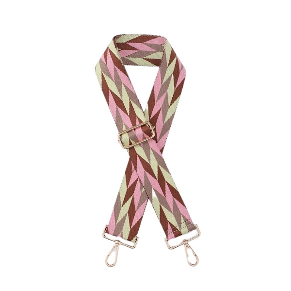 canvas-pink-herringbone-print-bag-strap-gold-finish