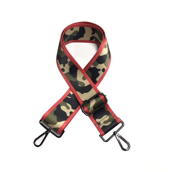 canvas-red-stripe-with-green-camouflage-print-bag-strap-gold-finish