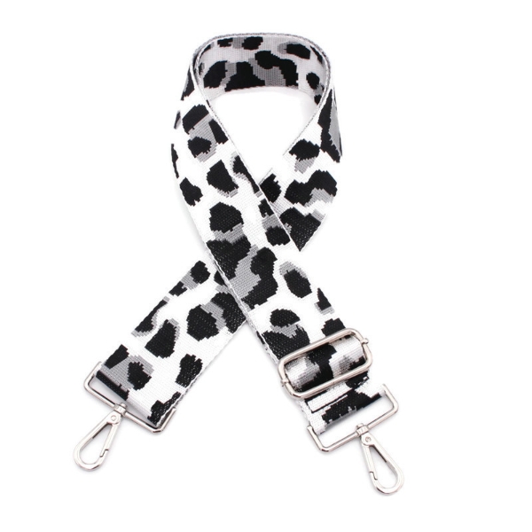 canvas-white-grey-black-leopard-print-bag-strap-silver-finish