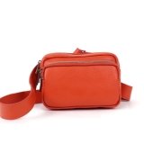 Italian Leather 2-Pocket Bum/Crossbody Bag