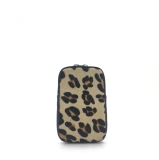 Italian Leather Animal Print Phone Pouch Cross Body Bag