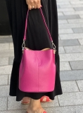 Italian Leather Tall Bucket Shoulder Bag
