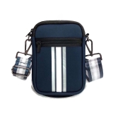 Myla Navy With Stripes Phone Bag & Strap