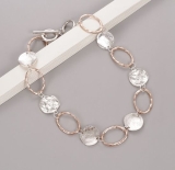 Ovals & Rings Linked Short Necklace 